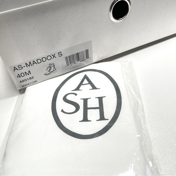 ASH Maddox Leather Combat Boots - Picture 9 of 13